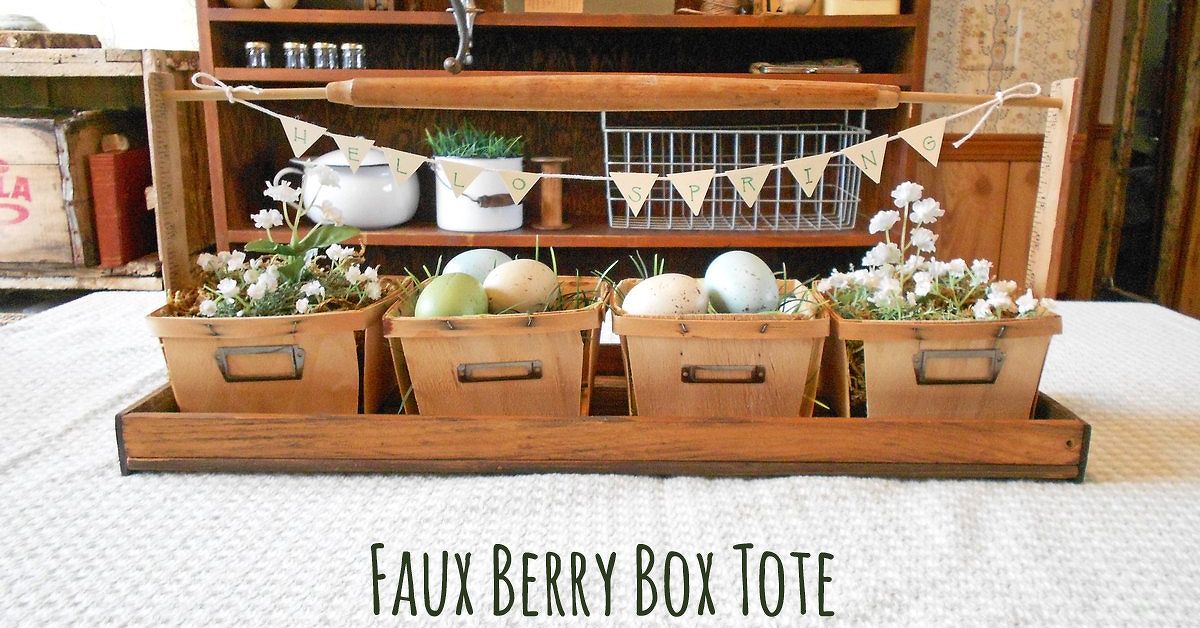 #DIYMySpring Berry Basket Tote