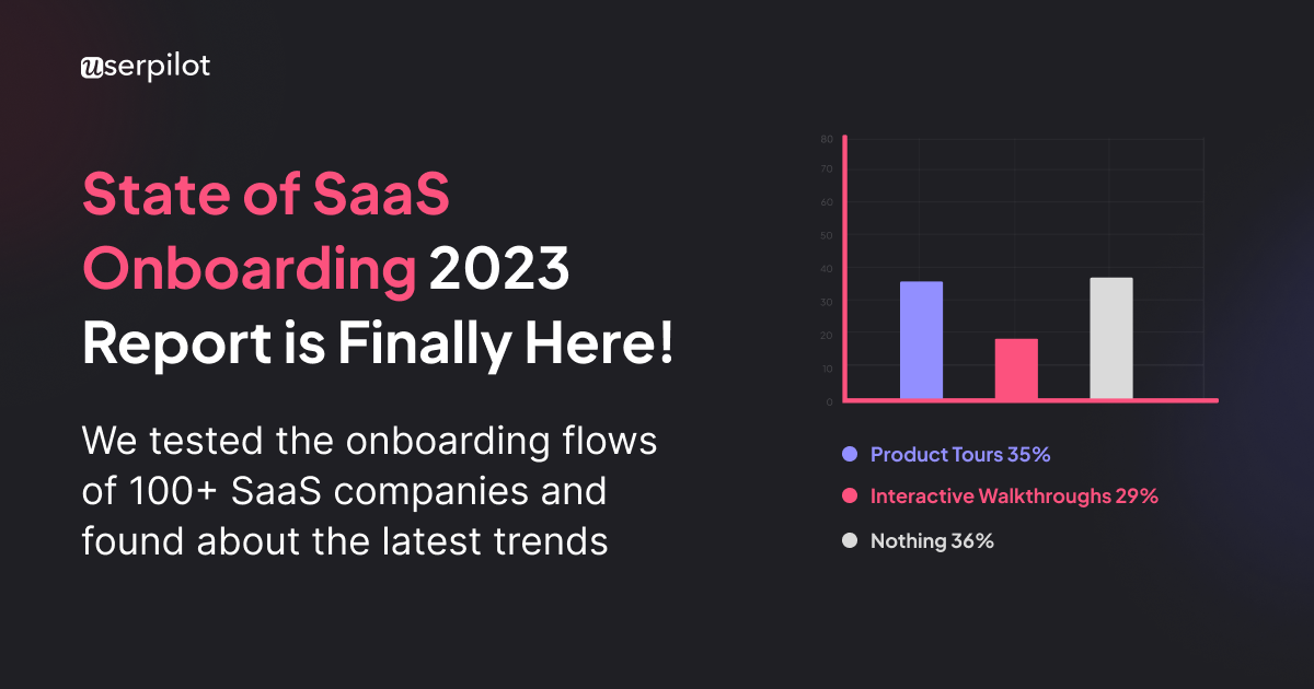 State of SaaS Onboarding – Userpilot