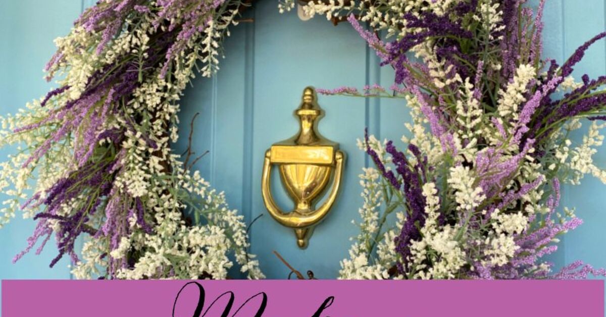 How to Easily Make a Faux Heather & Lavender Wreath at Home